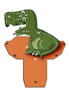 Use your T-rex key to make you dino!