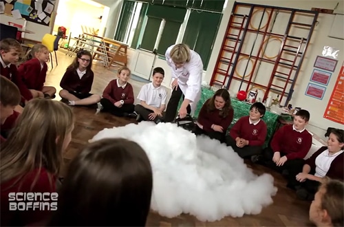 Dry Ice at Boffins Science Workshops
