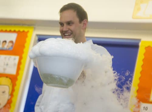 Dry Ice Bubbling at SEND SEN Day